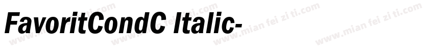 FavoritCondC Italic字体转换